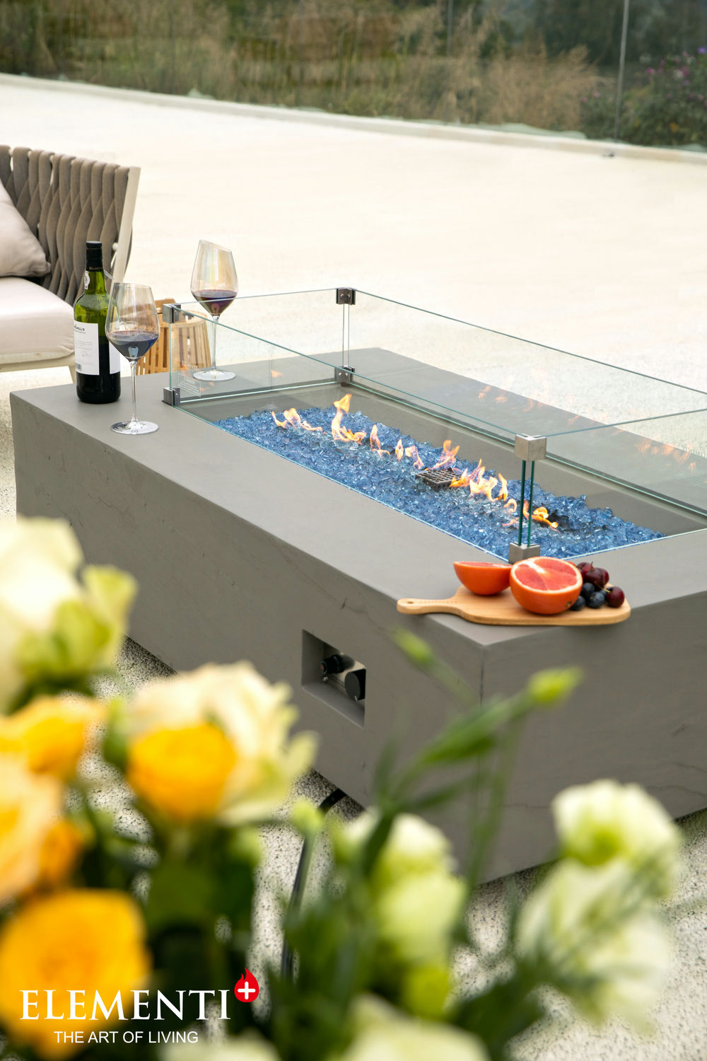 METEORA Fire Table- Space Grey Color