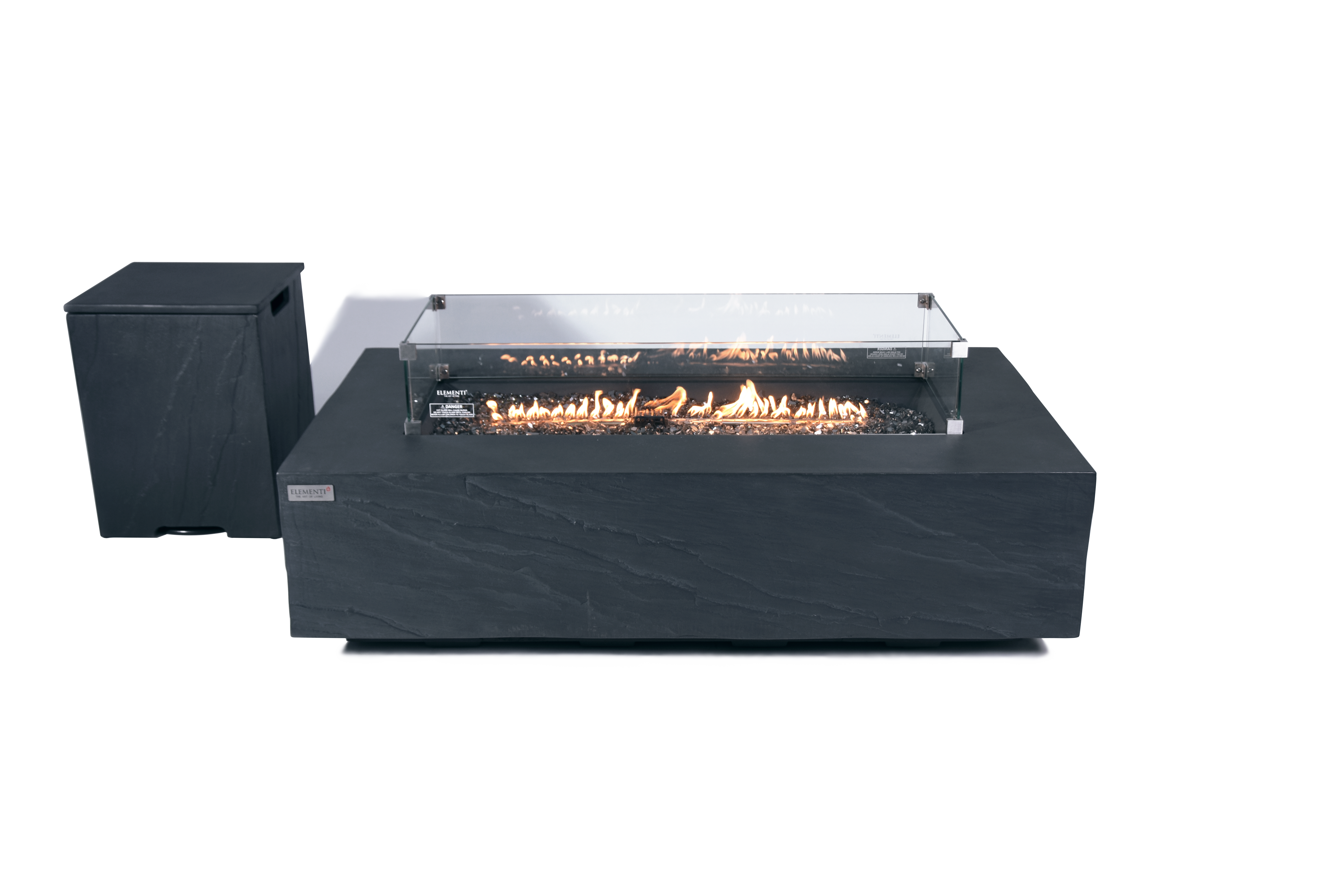 CAPE TOWN Fire Table-Slate Black Color