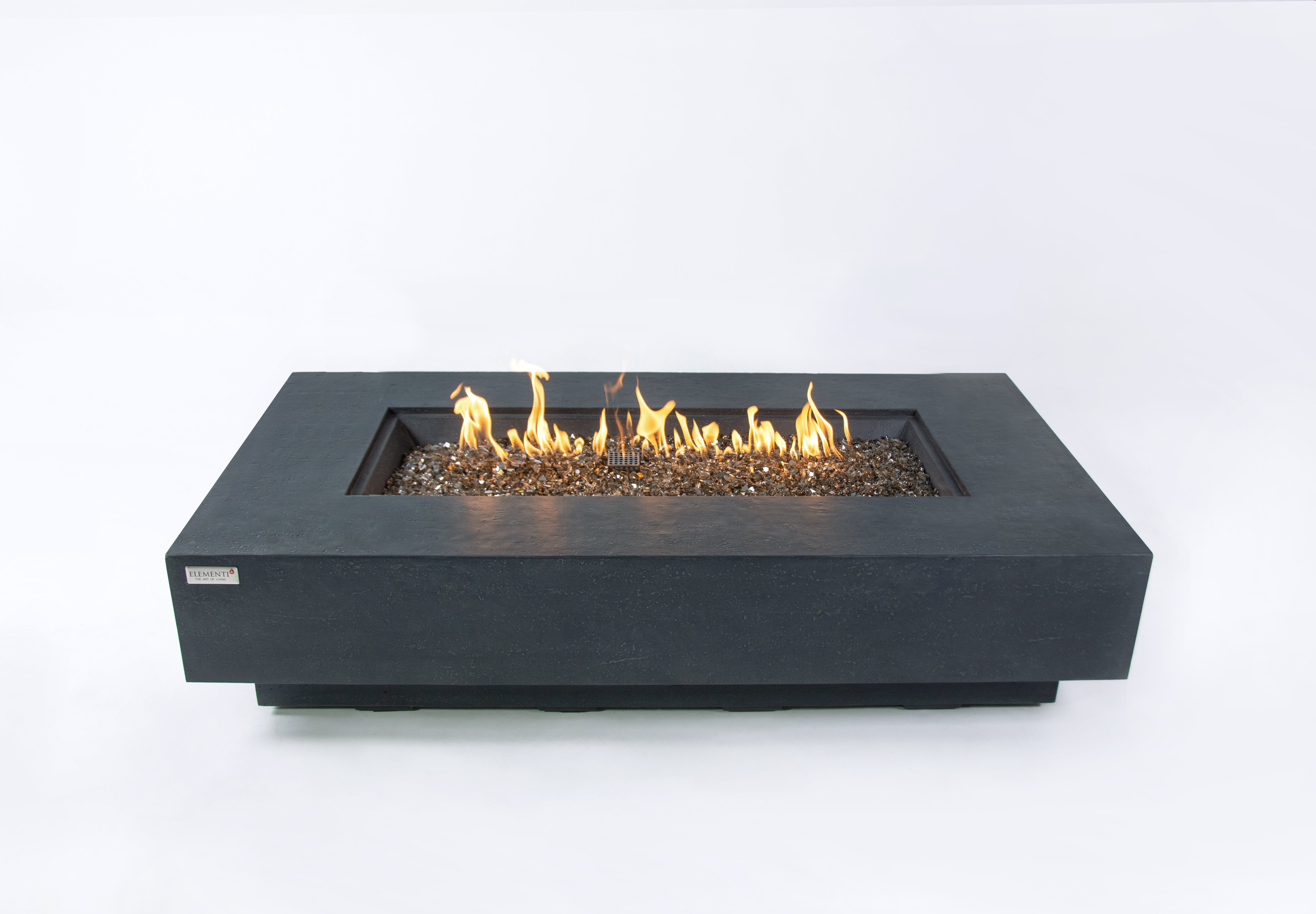 POSITANO Sandstone Fire Table(Dark Grey)