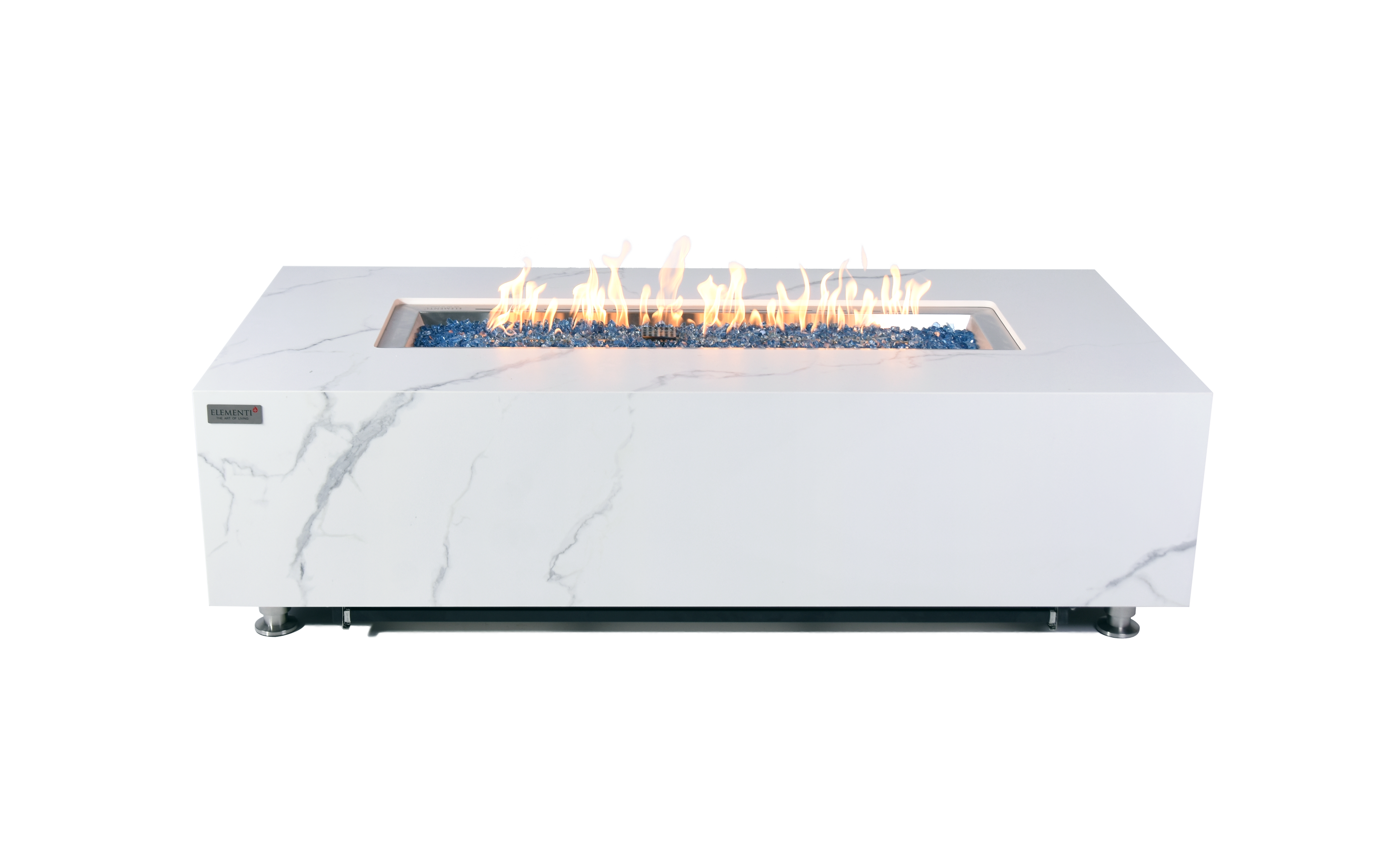 BIANCO Marble Porcelain Fire Table