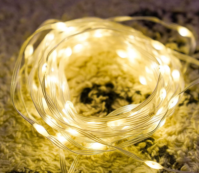 Solar String Lights Outdoor 115Ft 350 Led , Waterproof 8 Modes With Dimmer And Timer