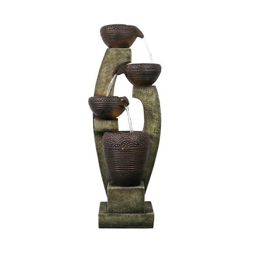 40inches Modern Outdoor Garden Fountain With Contemporary Design For Garden, Patio Decor