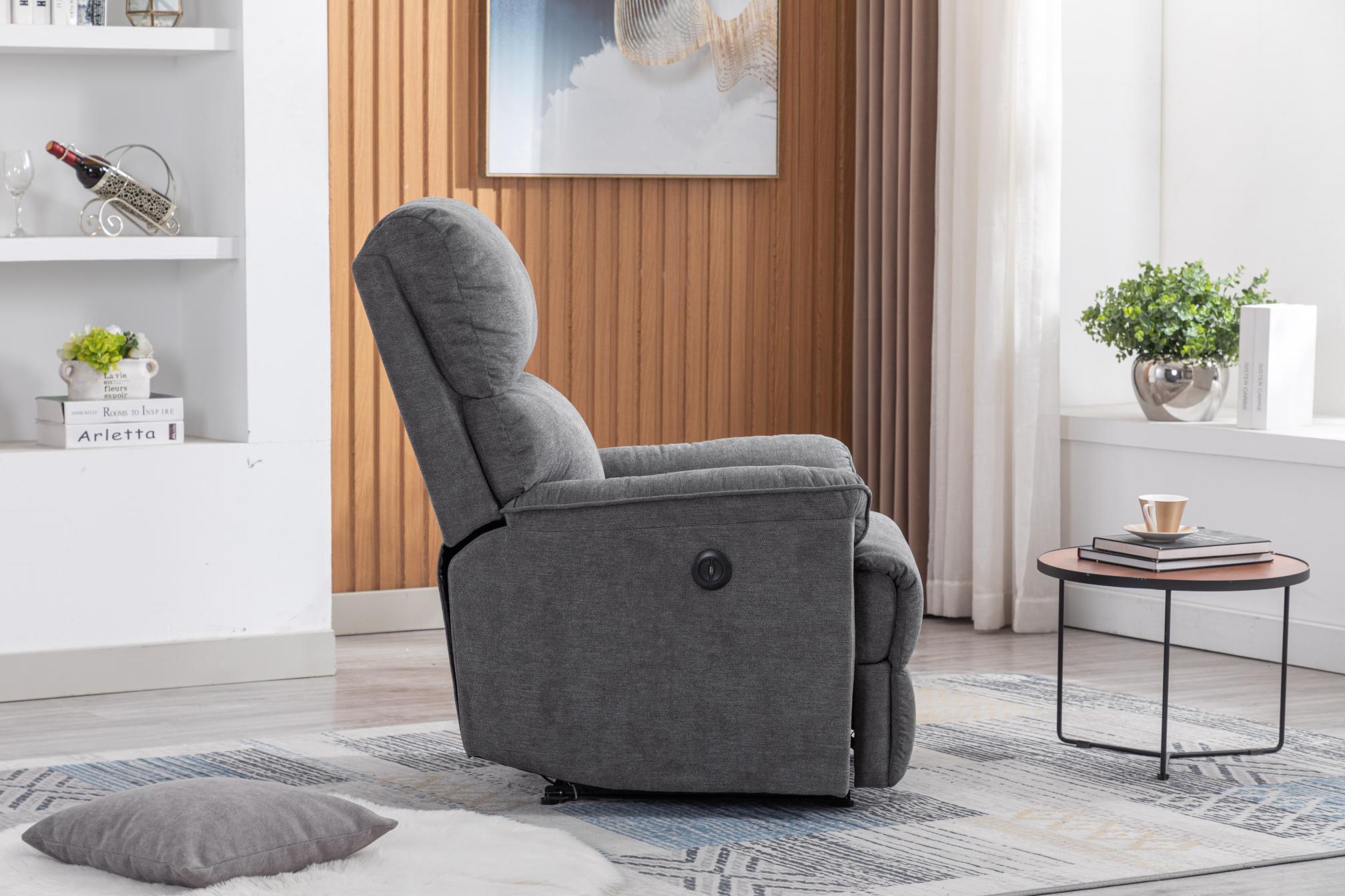 Minimalism Electric Recliner with USB Port