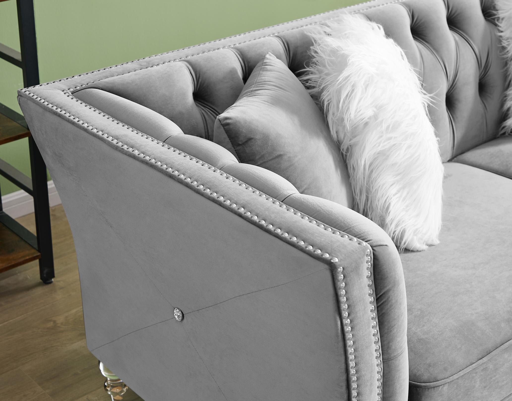 Loveseat Tufted Sofa For Living Room