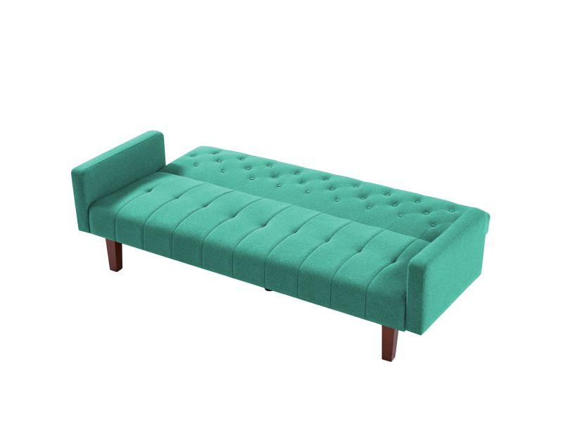 Factory Tufted Back Sofa Mid-Century Convertible Sofa Bed For Living Room