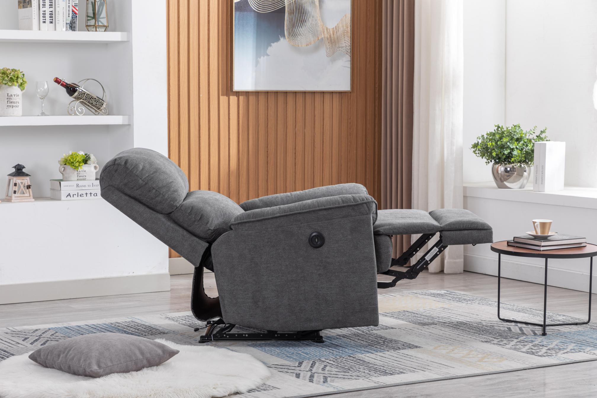 Minimalism Electric Recliner with USB Port