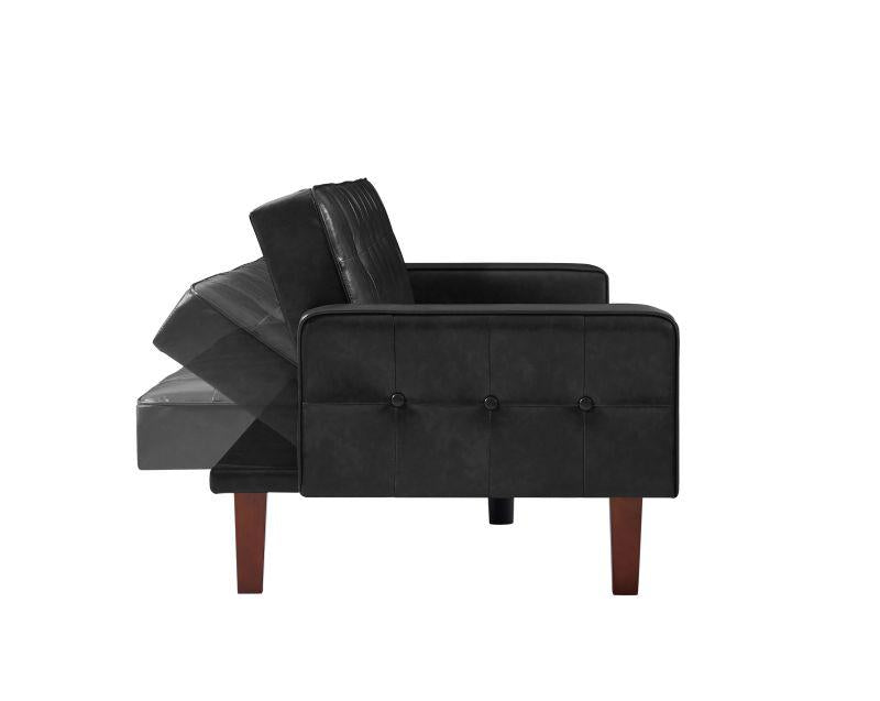 Pu Leather Sofa Furniture Adjustable Backrest Easily Assembles Loveseat