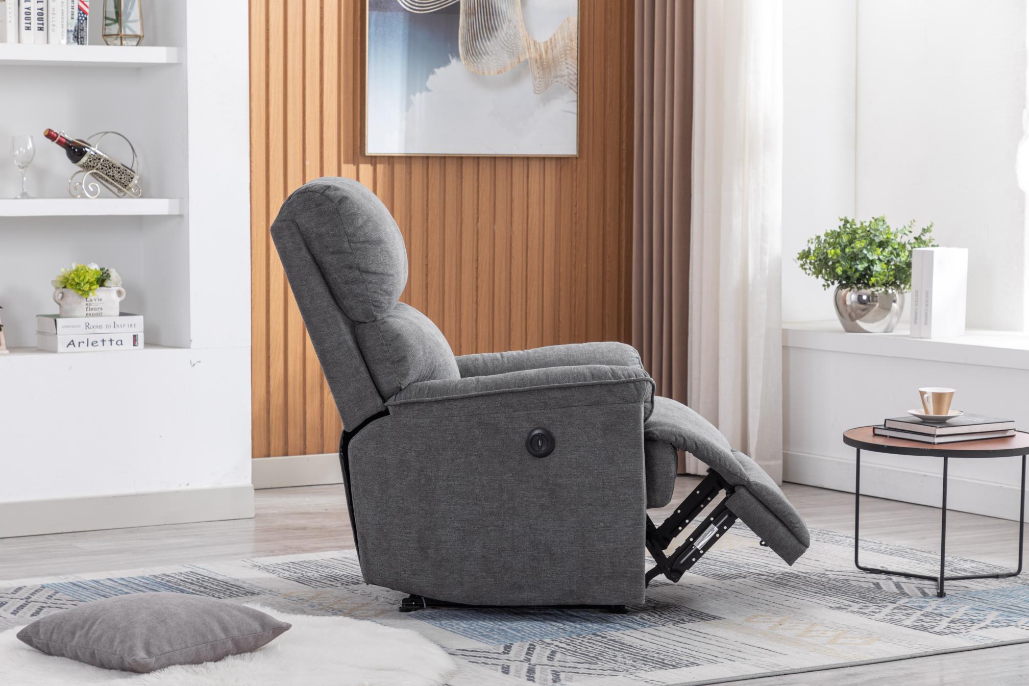 Minimalism Electric Recliner with USB Port