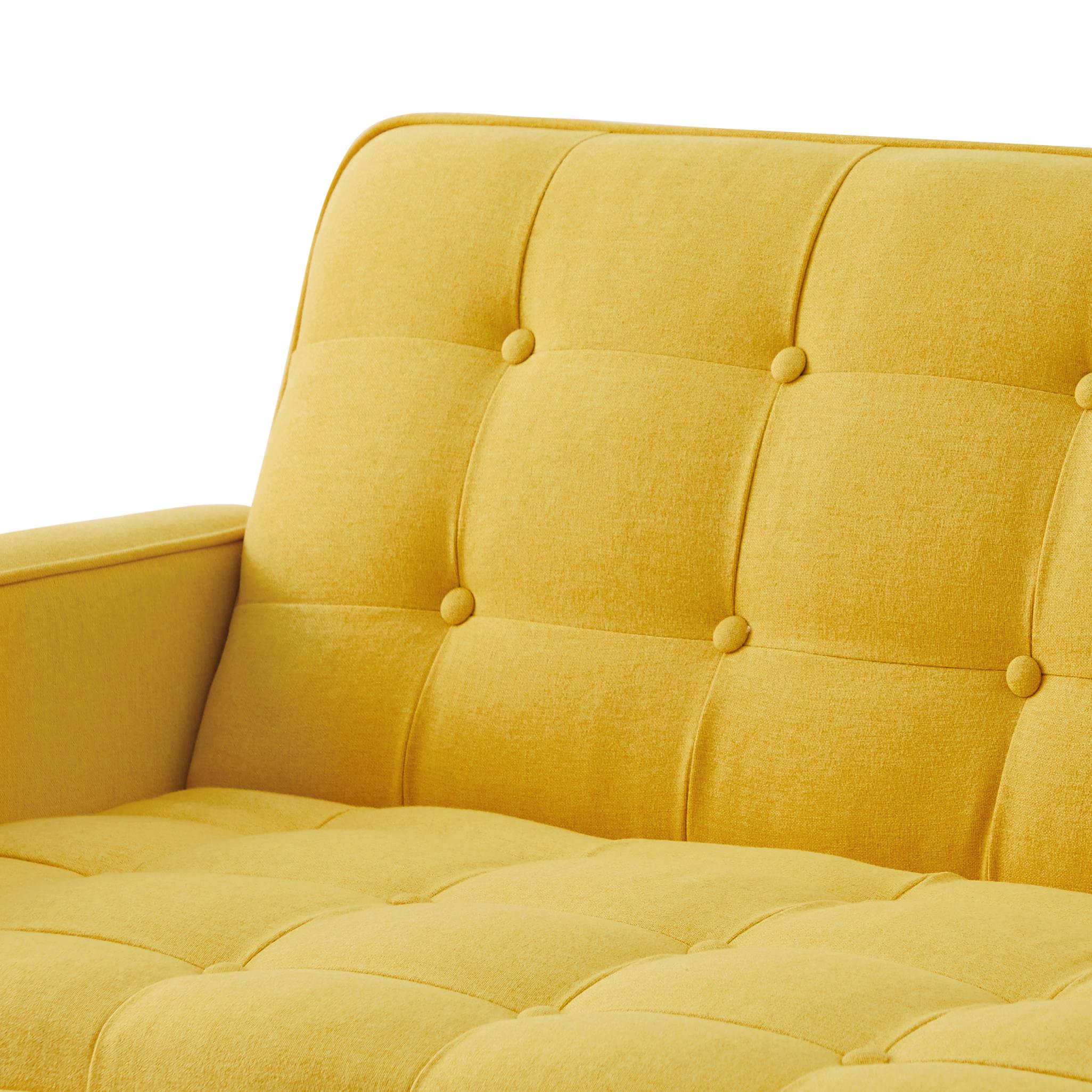 Solid Color Tufetd Sofa Save Space For Living Room