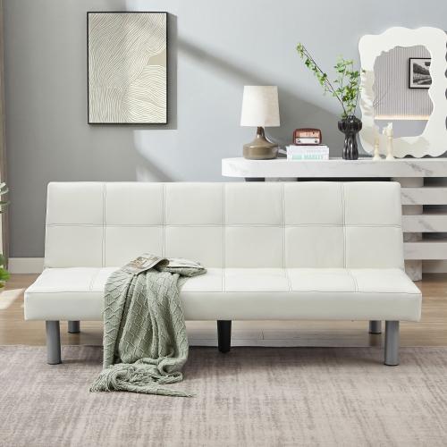 Modern Design Solid Color Sofa Bed in Living Room Multi-Function Leisure Sleeper Couch