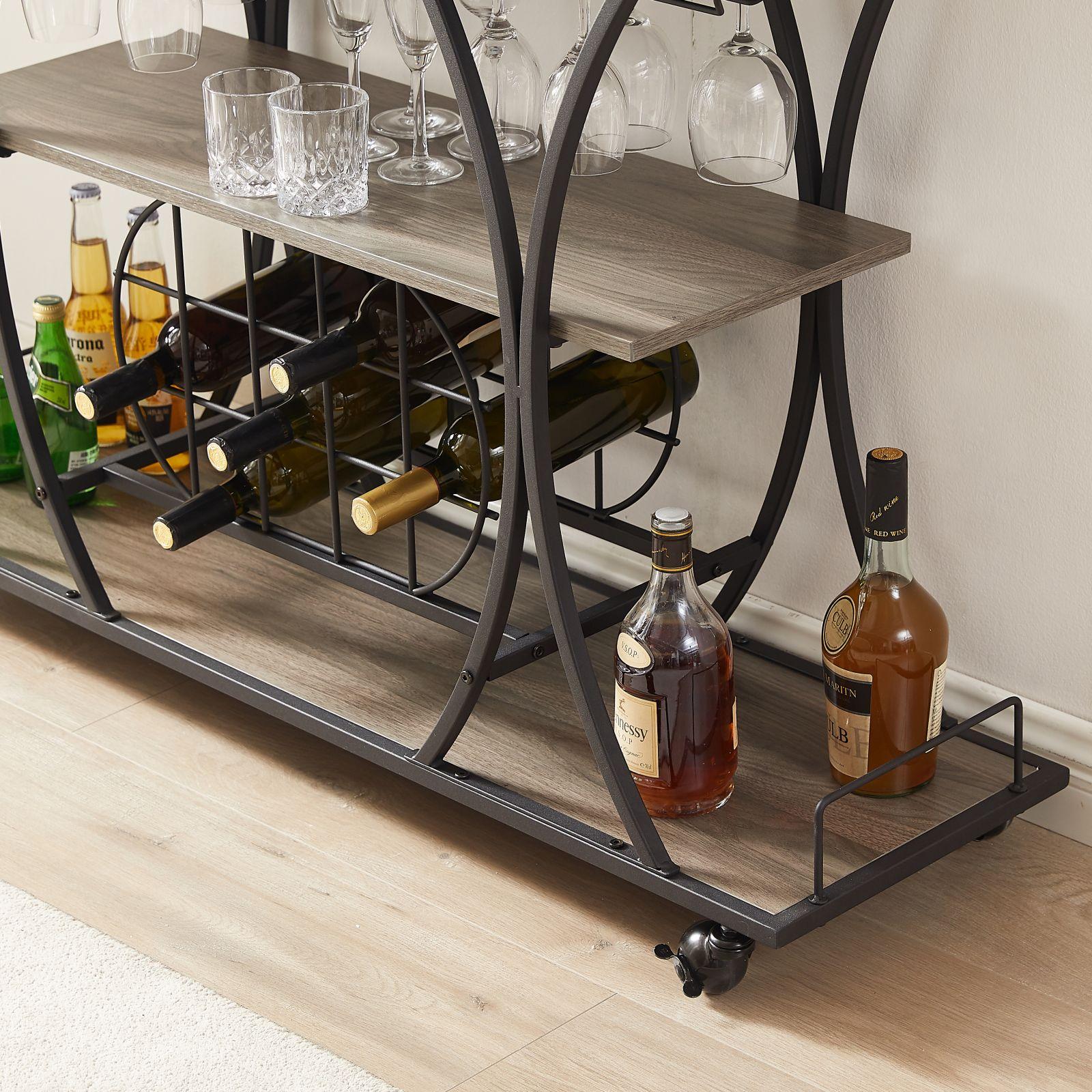 Kitchen Cart 3-Drawer Removable Storage Rack Trolley Cart With Rolling Wheels