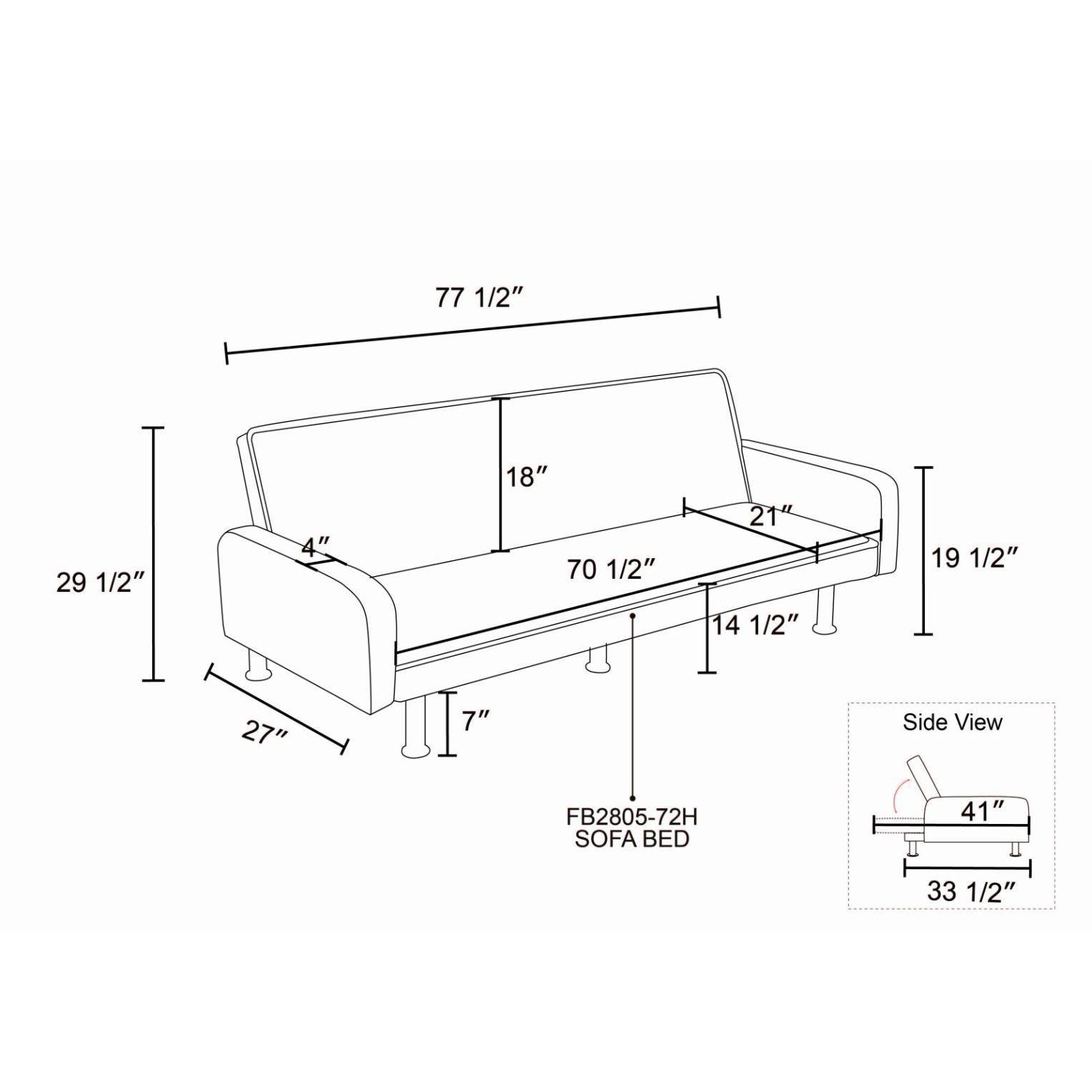 Flannel Living Room Sofabed