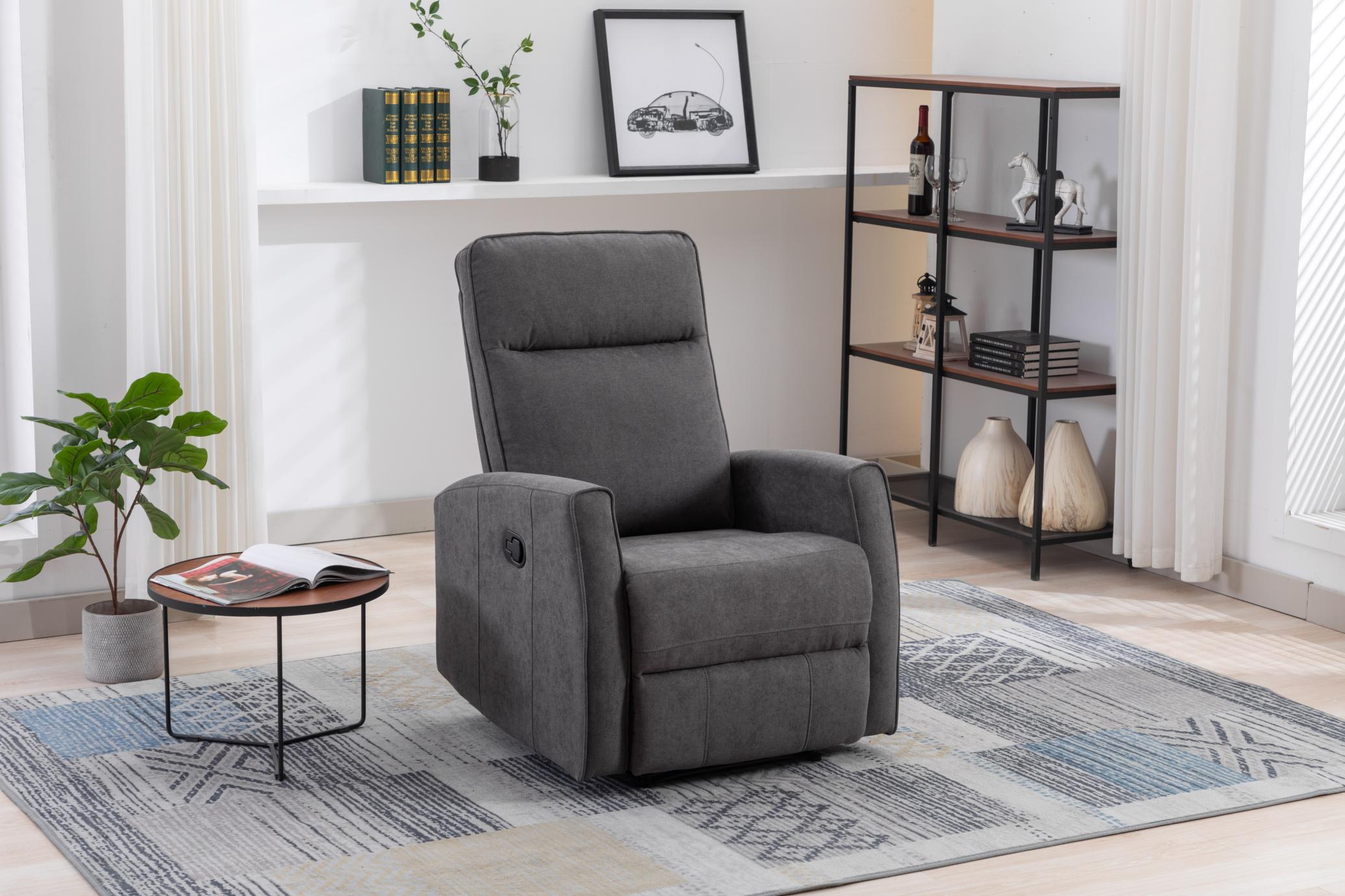 Minimalism Style Manual Recliner, Classic Single Chair, Small Sofa For Living Room&Bed Room