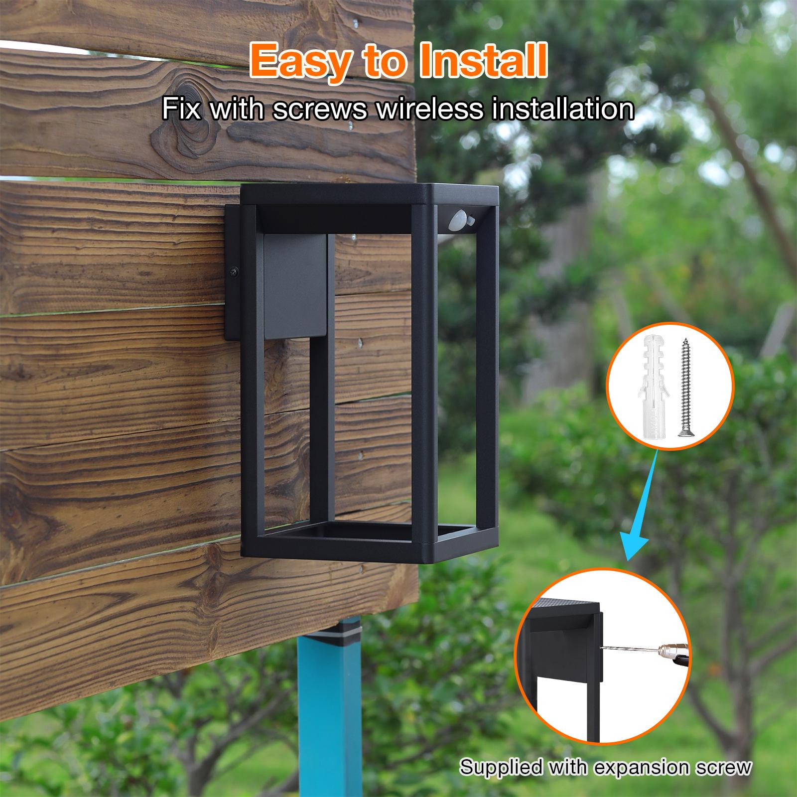 inowel Solar Outdoor Wall Light Dusk To Dawn Lantern Led Ip44 1984