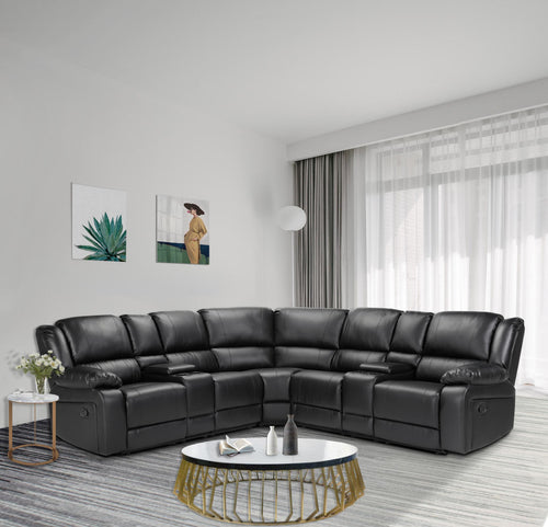 Mannual Motion Sofa  Pu（This Product Is An Oversized Item / Ltl）