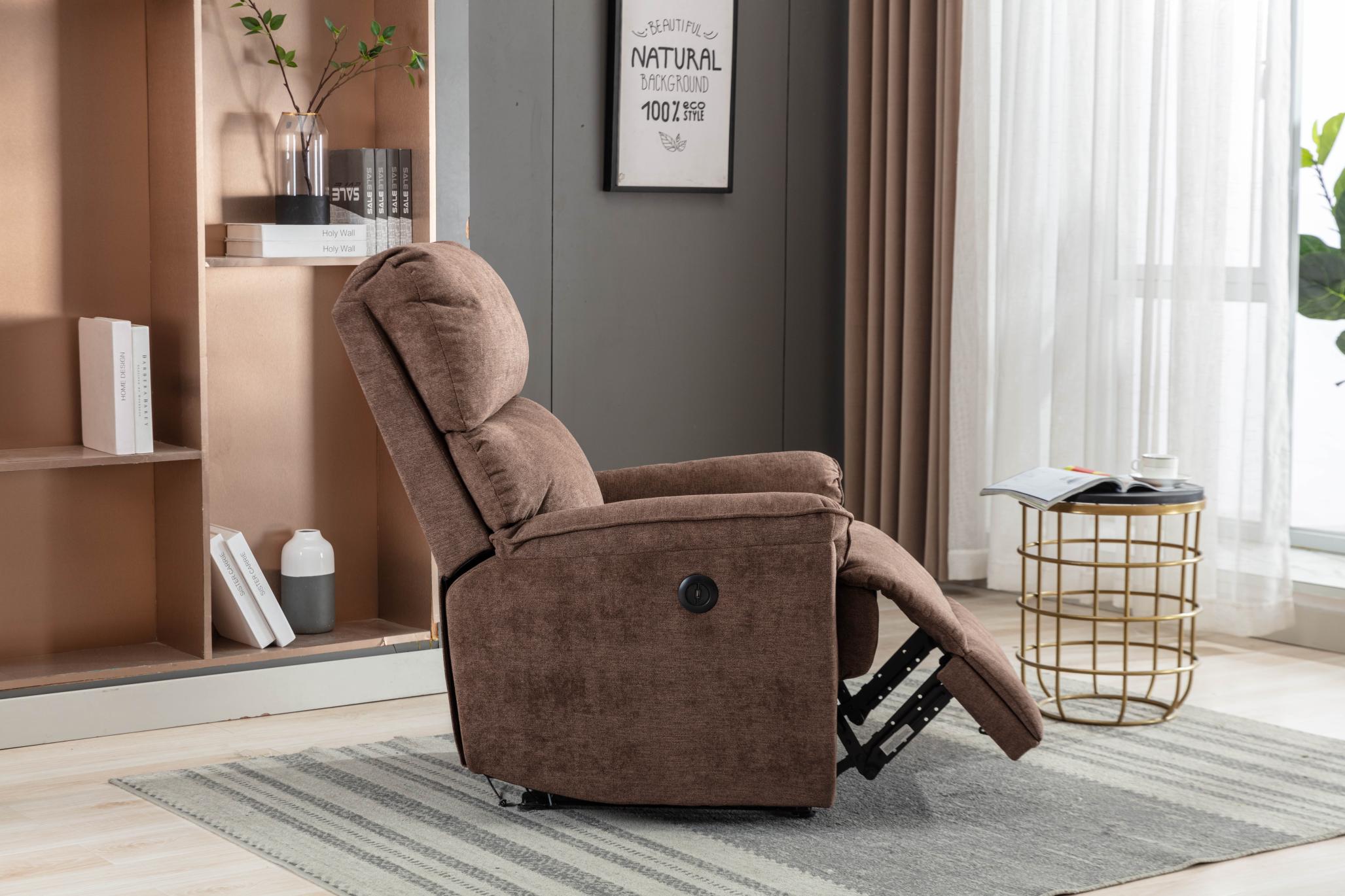 Minimalism Electric Recliner with USB Port