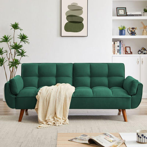 Velvet Sofa Furniture Adjustable Backrest Loveseat