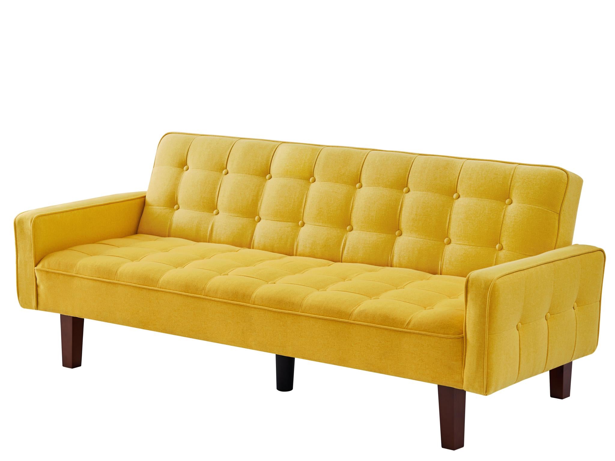 Solid Color Tufetd Sofa Save Space For Living Room