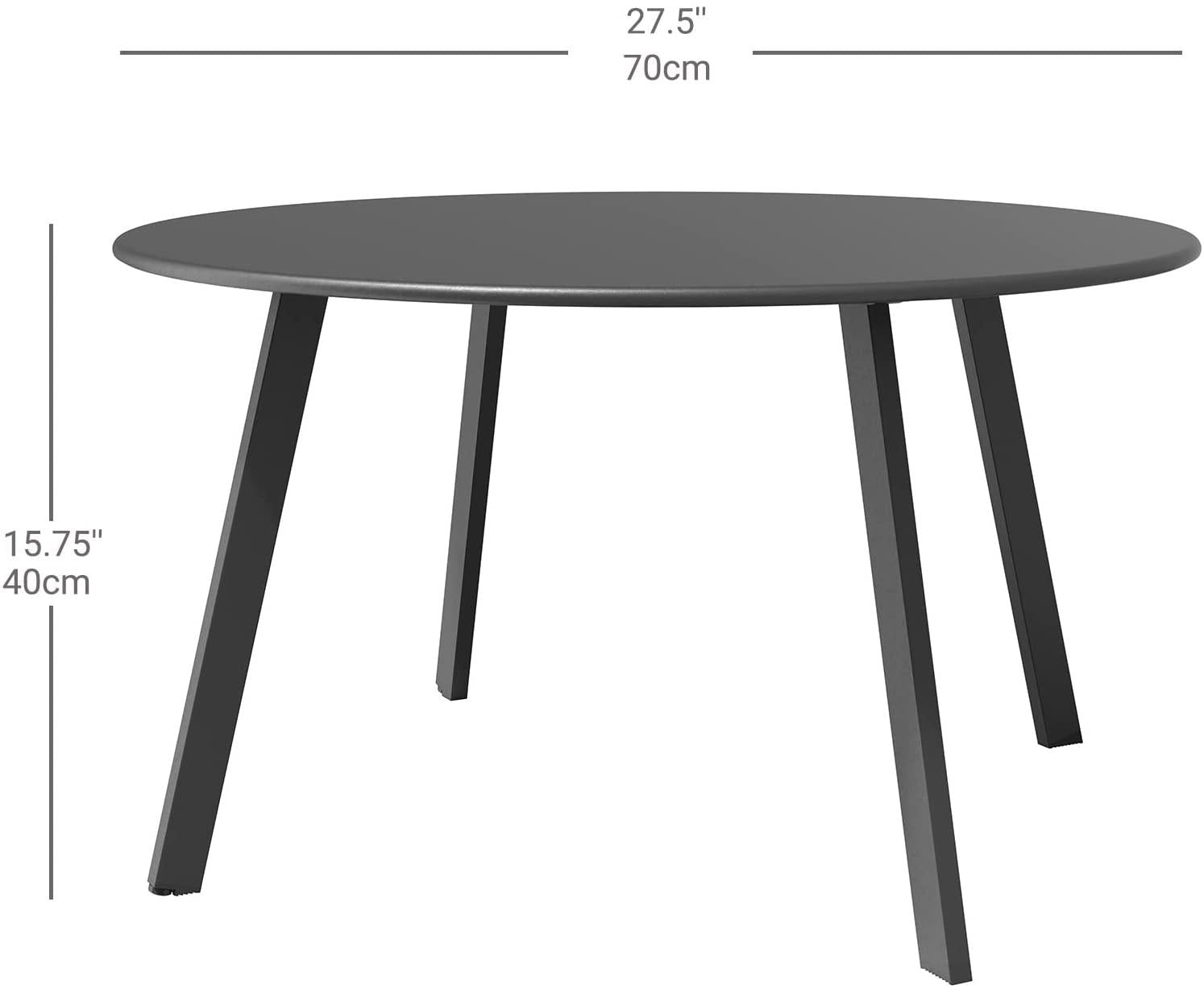 Round Coffee Table  Patio Side Table