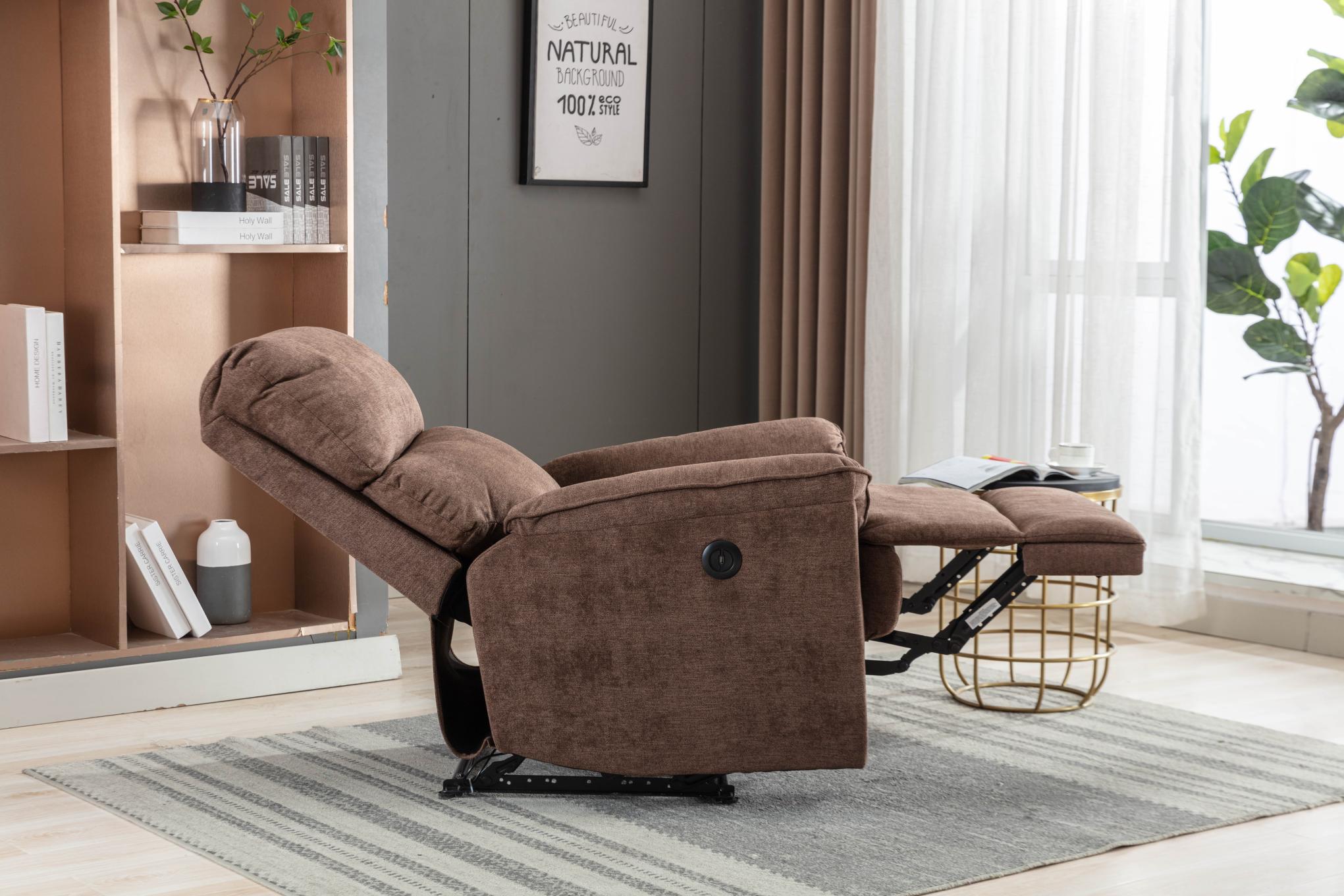 Minimalism Electric Recliner with USB Port