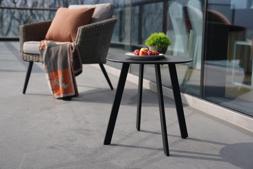 Patio Side Table Round End Table