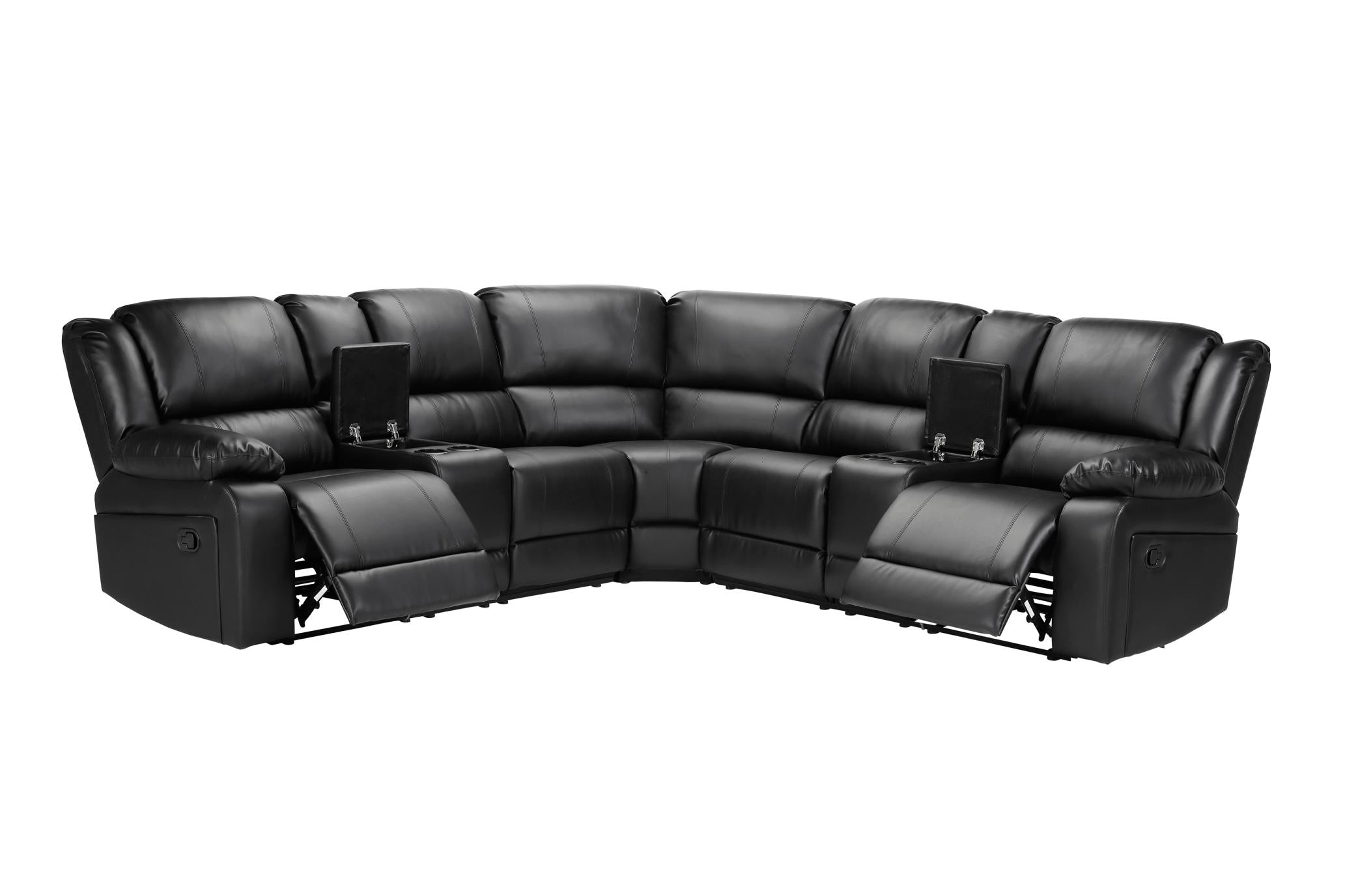 Mannual Motion Sofa  Pu（This Product Is An Oversized Item / Ltl）