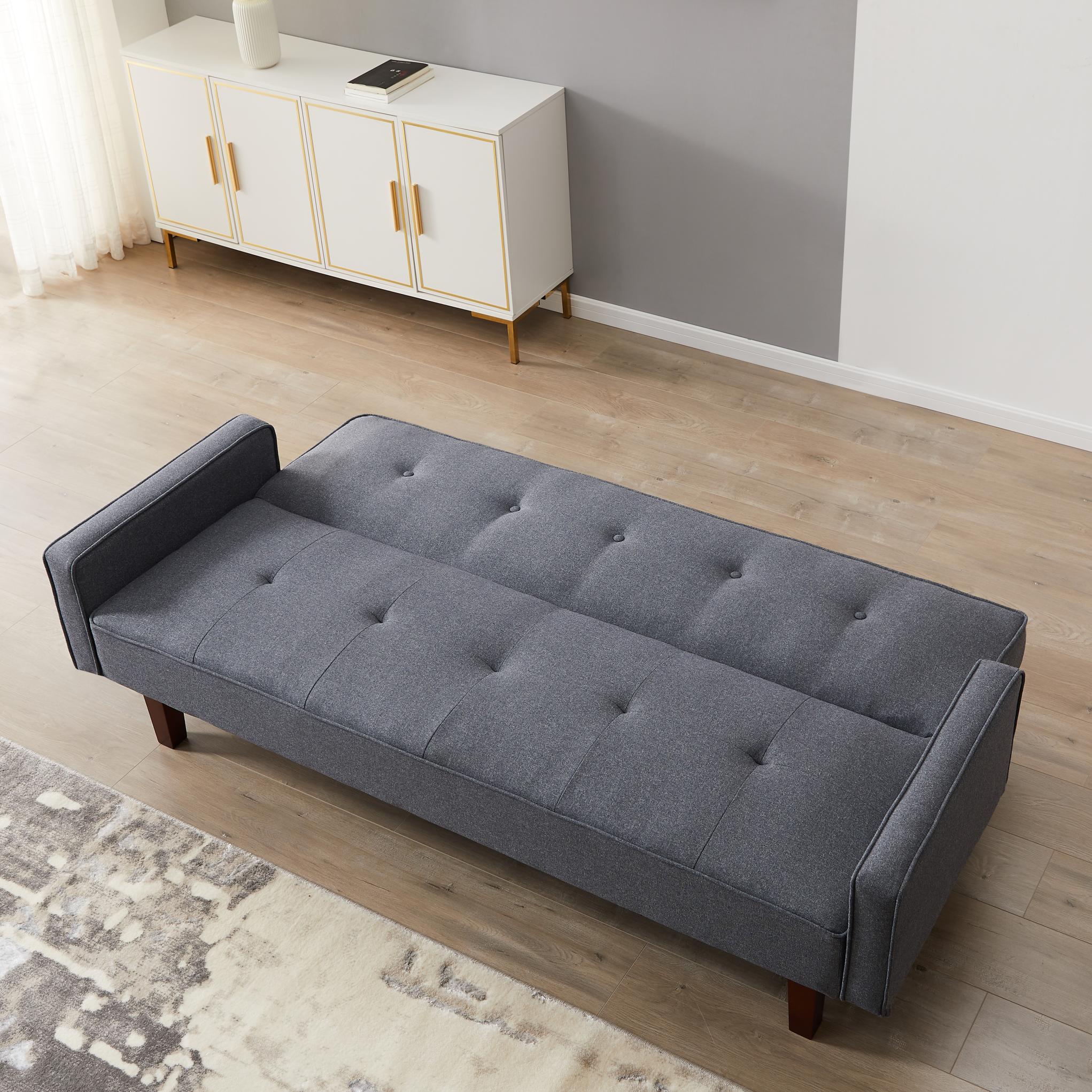 Solid Color Manufacture Sofa Bed Simple Combination Living Room Adjustable Couch