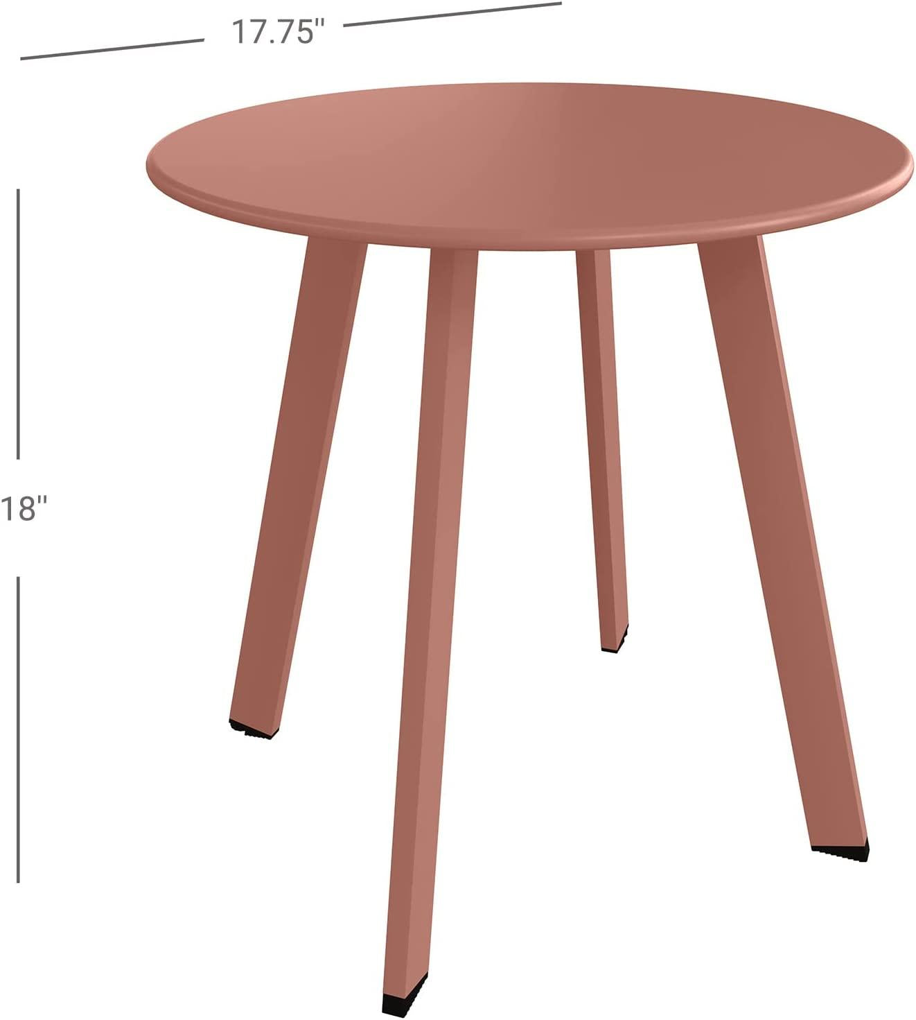 Patio Side Table Round End Table