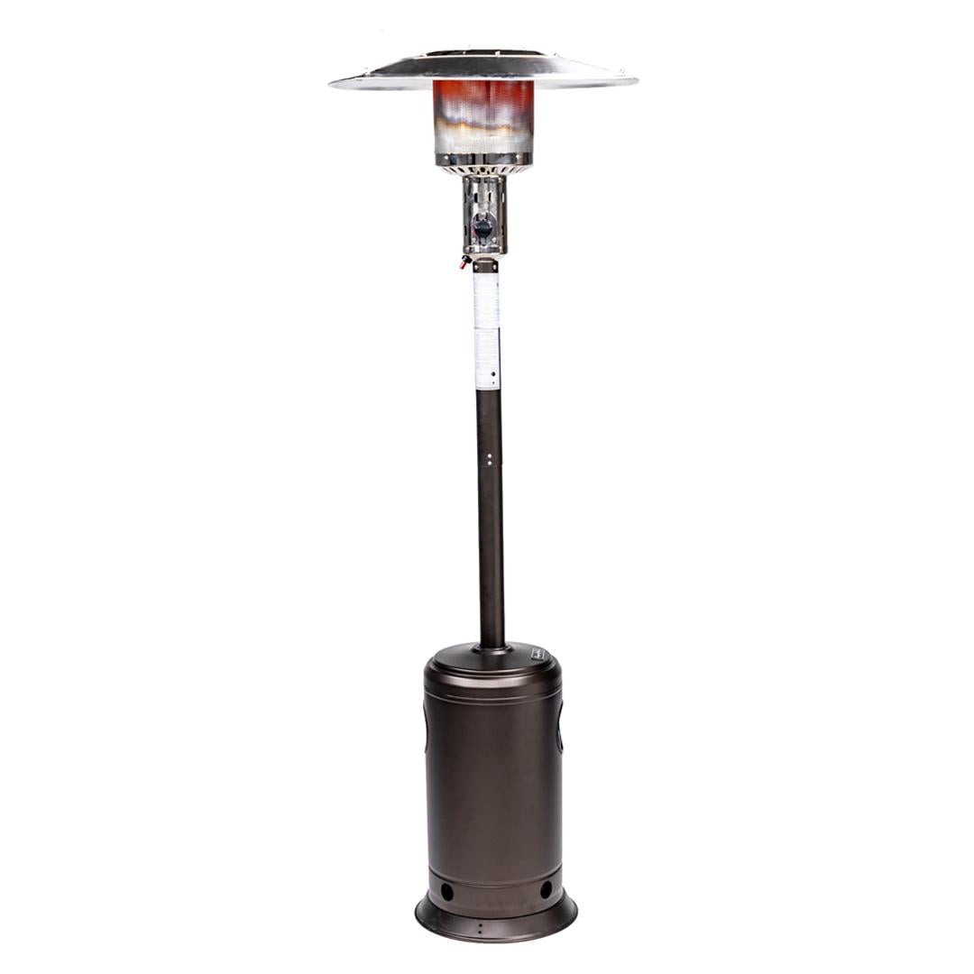 Propane Patio Heater With Wheels Outdoor Heater 47,000BTU Brown