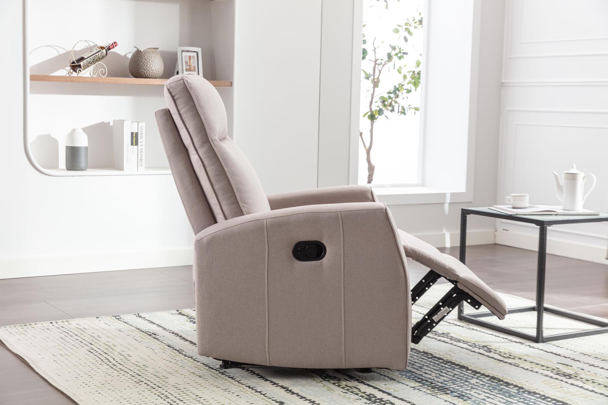 Minimalism Style Manual Recliner, Classic Single Chair, Small Sofa For Living Room&Bed Room