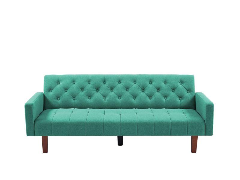 Factory Tufted Back Sofa Mid-Century Convertible Sofa Bed For Living Room