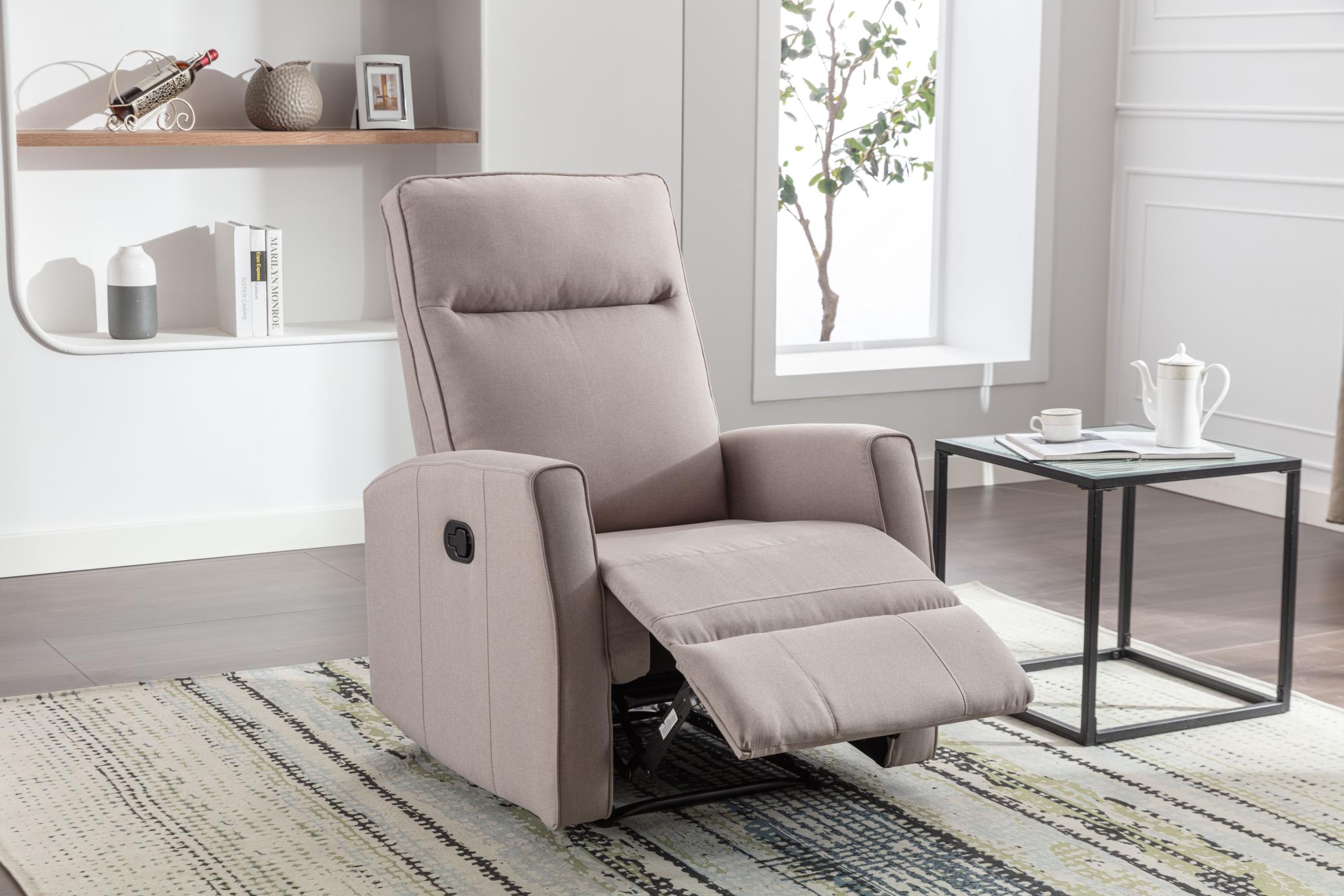 Minimalism Style Manual Recliner, Classic Single Chair, Small Sofa For Living Room&Bed Room