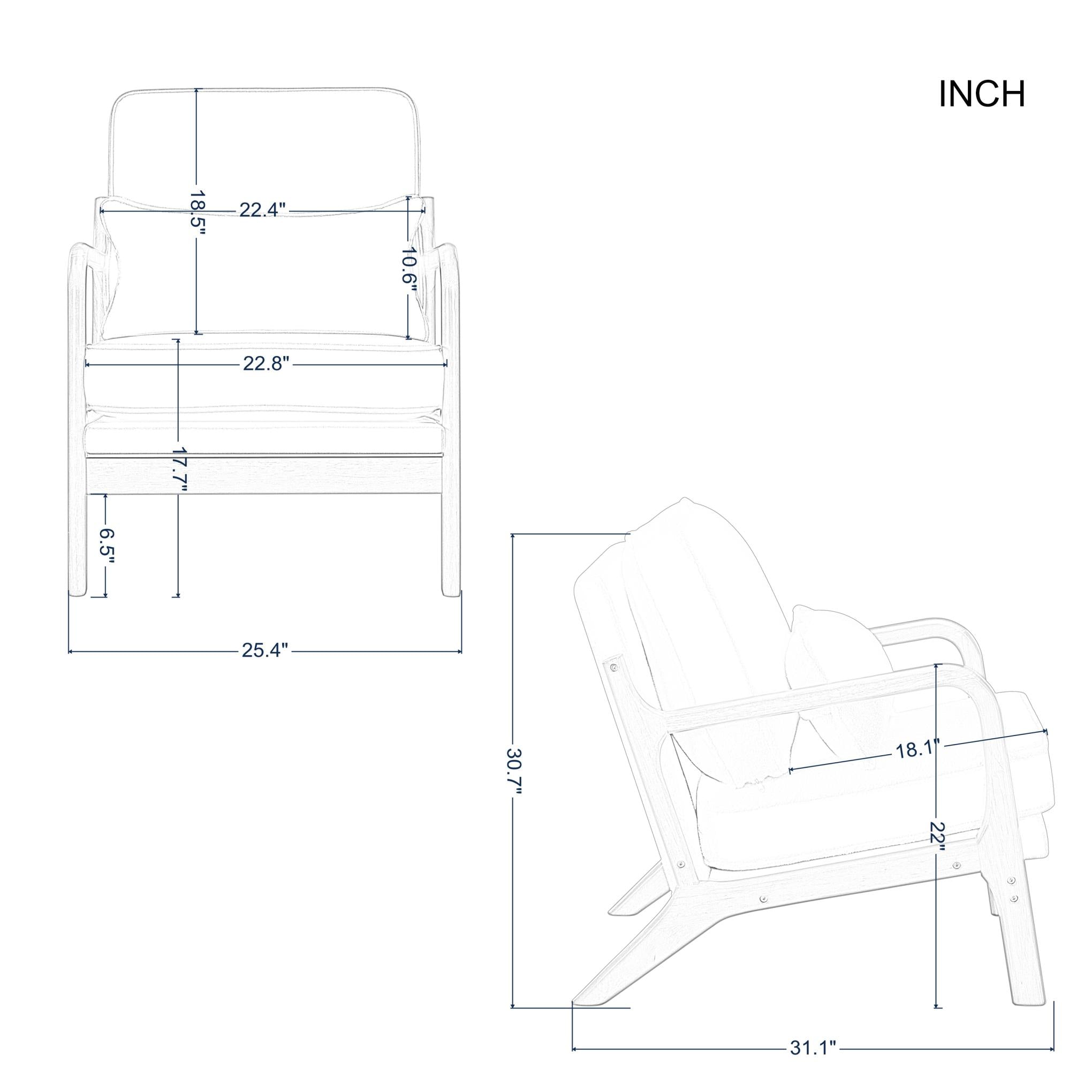 25.4” Accent Chair