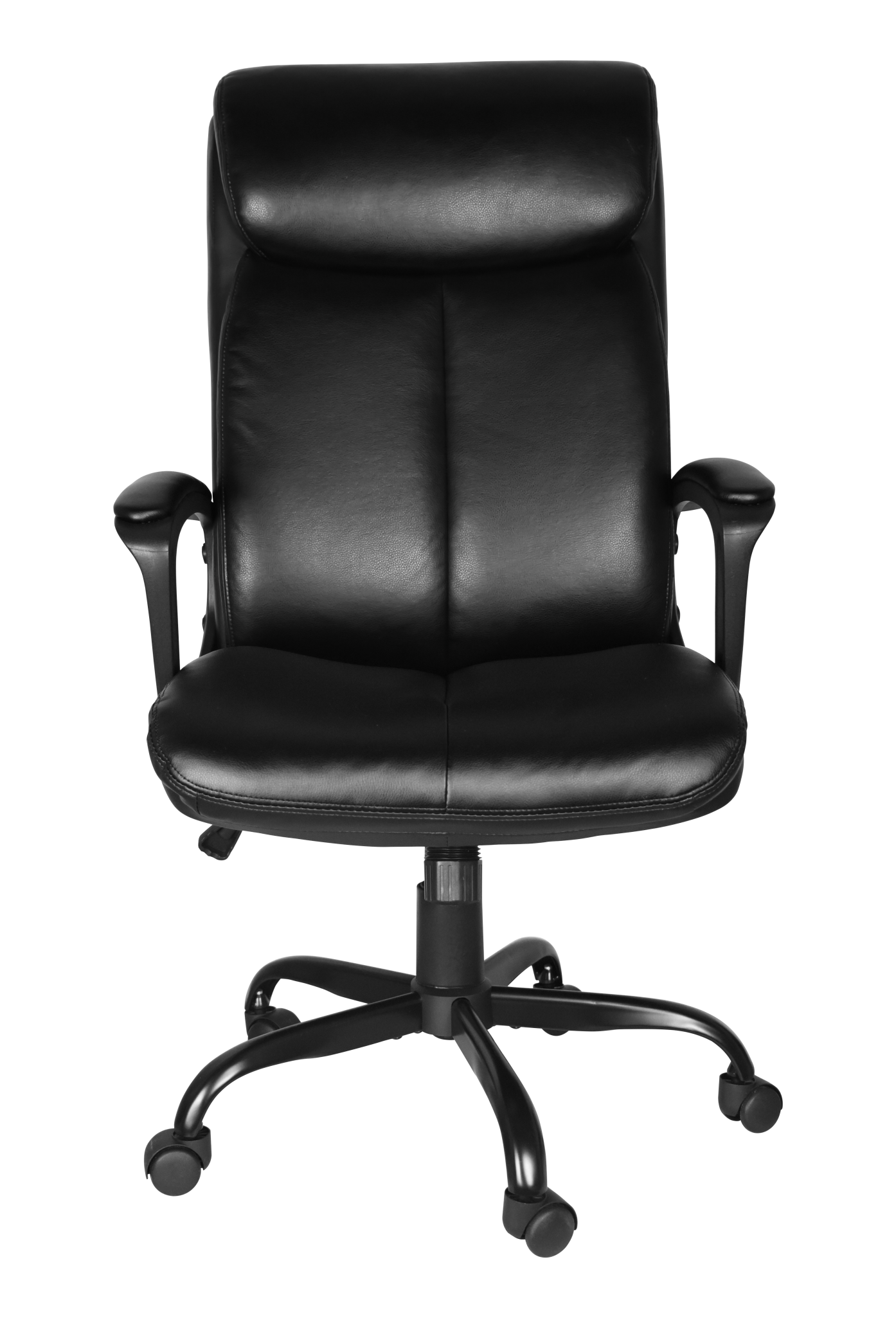 Office Desk Chair With High Quality Pu Leather, Adjustable Height/Tilt, 360-Degree Swivel, 300Lbs , Black