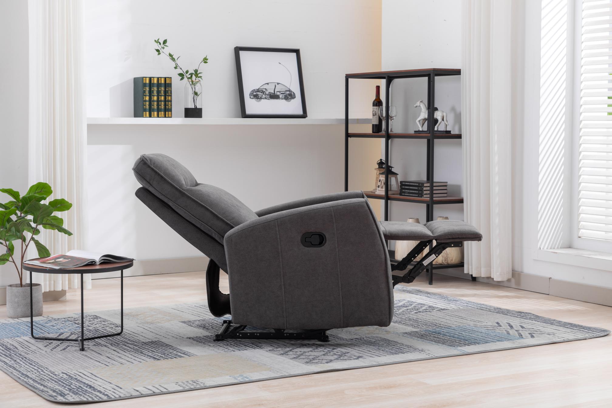 Minimalism Style Manual Recliner, Classic Single Chair, Small Sofa For Living Room&Bed Room