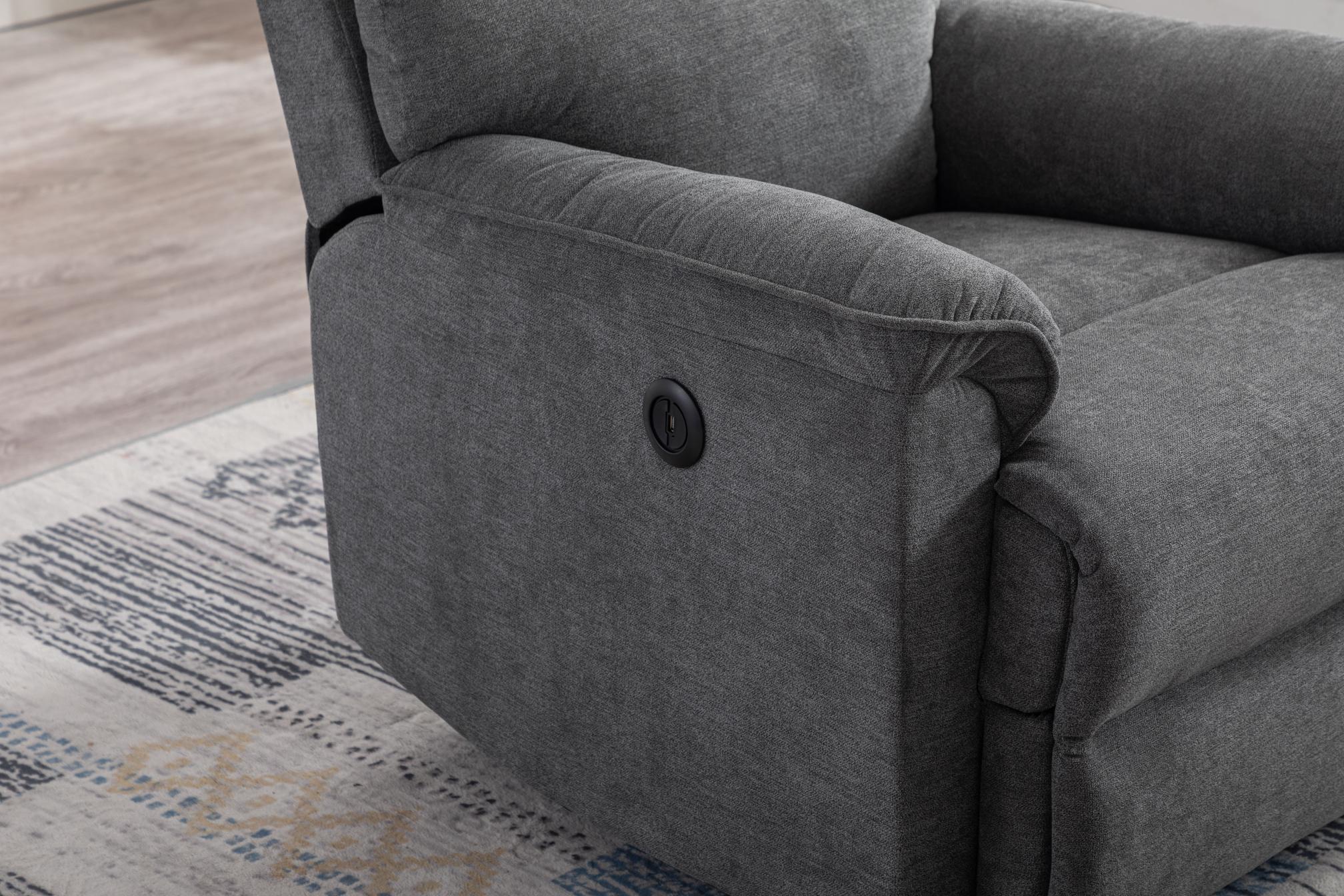 Minimalism Electric Recliner with USB Port