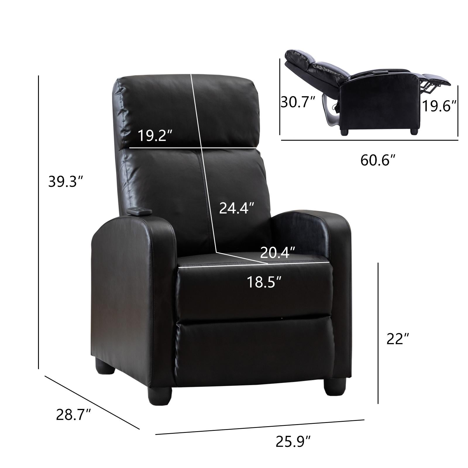 Electric Recliner for Elderly with Massage and Heat