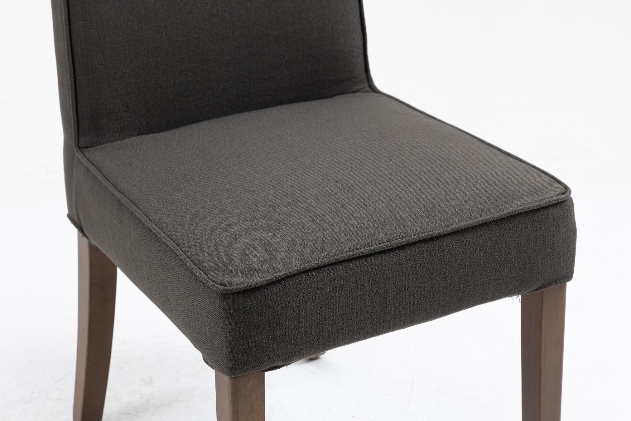 Removable Washable Cover, Foam Padded Upholstery, Solid Wood Legs Parsons Chair，Set Of 2