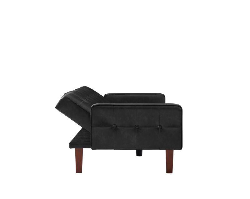 Pu Leather Sofa Furniture Adjustable Backrest Easily Assembles Loveseat