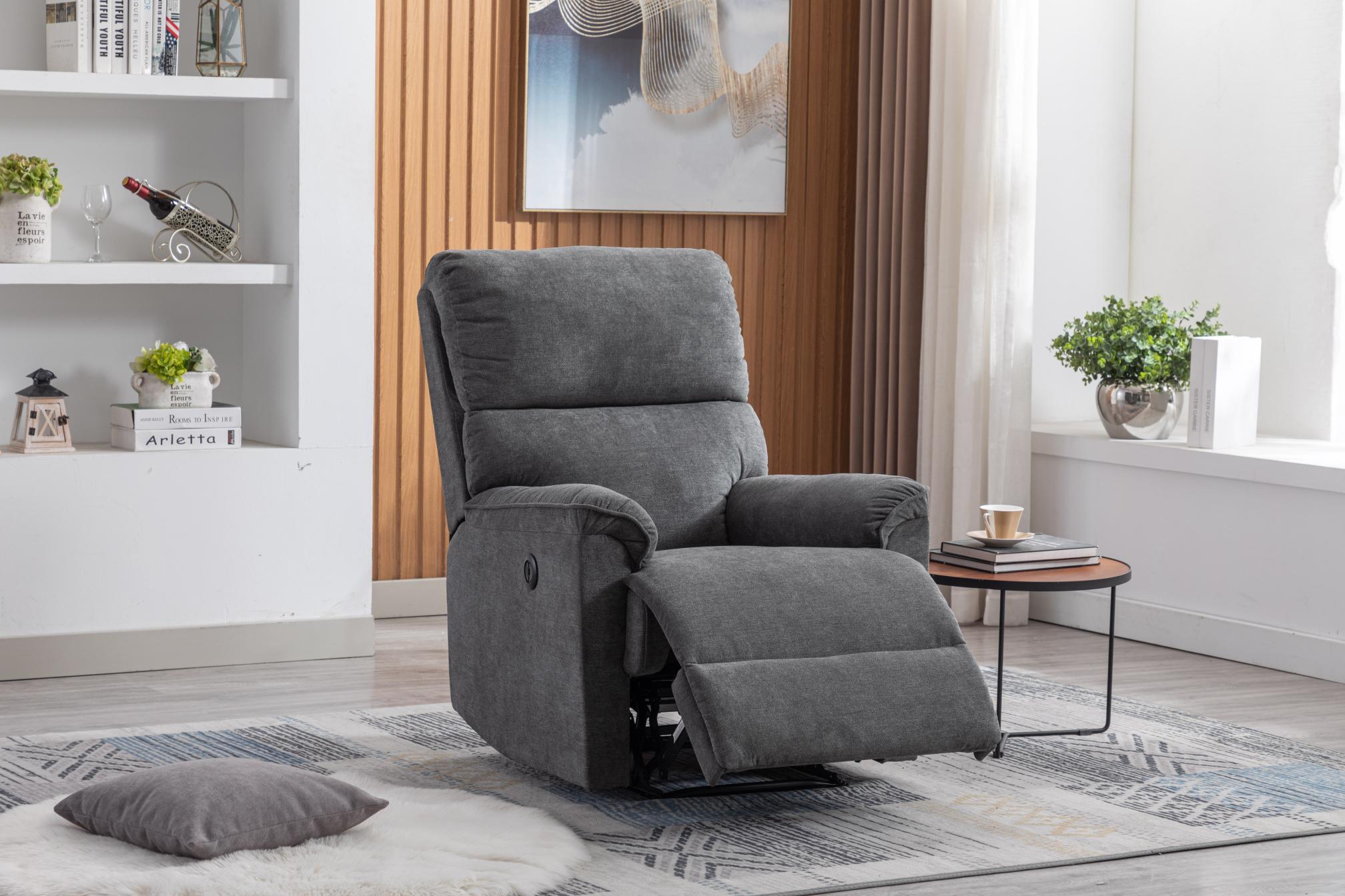 Minimalism Electric Recliner with USB Port