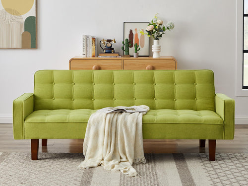 Solid Color Tufetd Sofa Save Space For Living Room