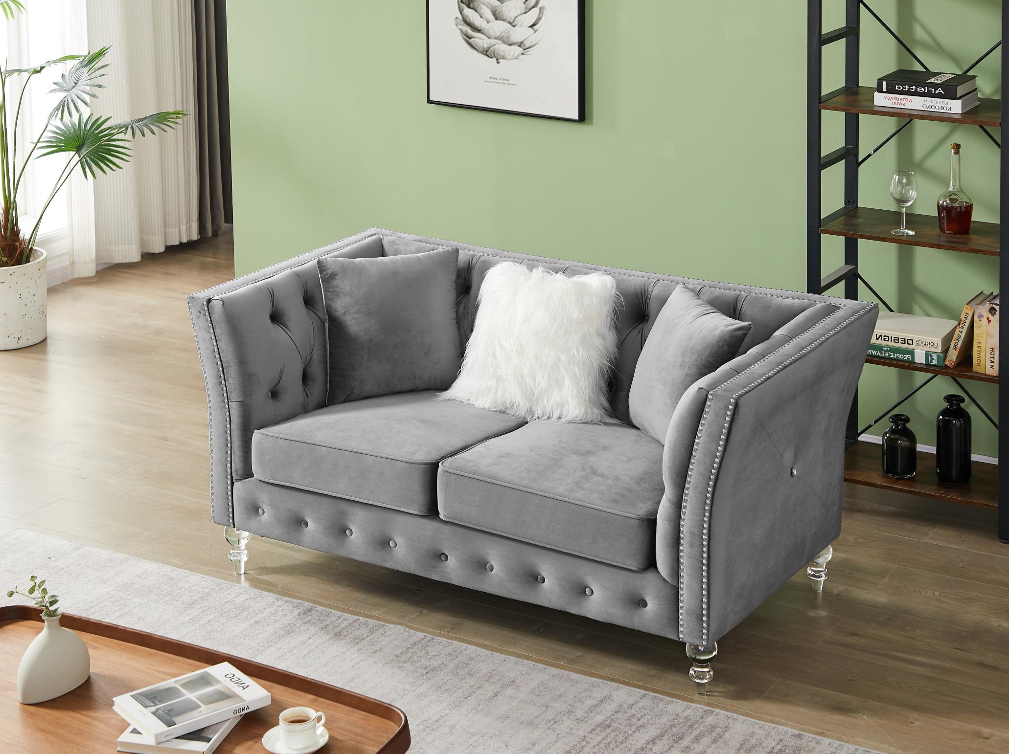 Loveseat Tufted Sofa For Living Room