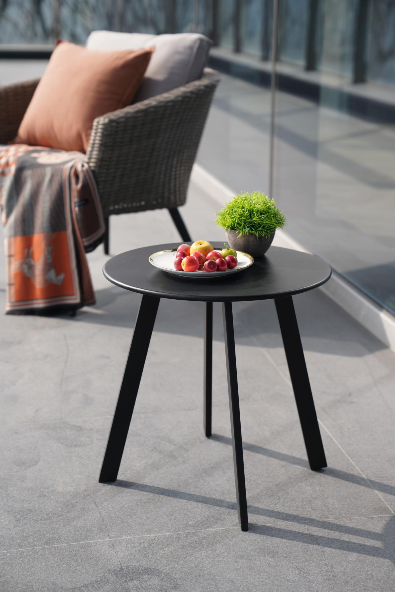 Patio Side Table Round End Table