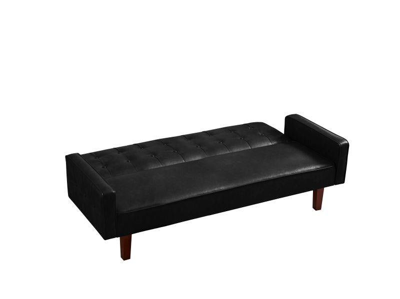 Pu Leather Sofa Furniture Adjustable Backrest Easily Assembles Loveseat