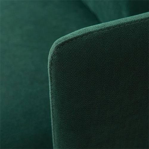 Modern Fabric Accent Armchair,Upholstered Single Sofa Chair,Emerald Cotton Linen-30.7''