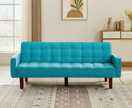 Solid Color Tufetd Sofa Save Space For Living Room