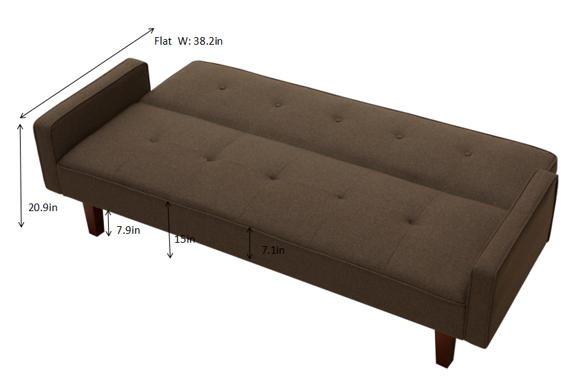 Solid Color Manufacture Sofa Bed Simple Combination Living Room Adjustable Couch