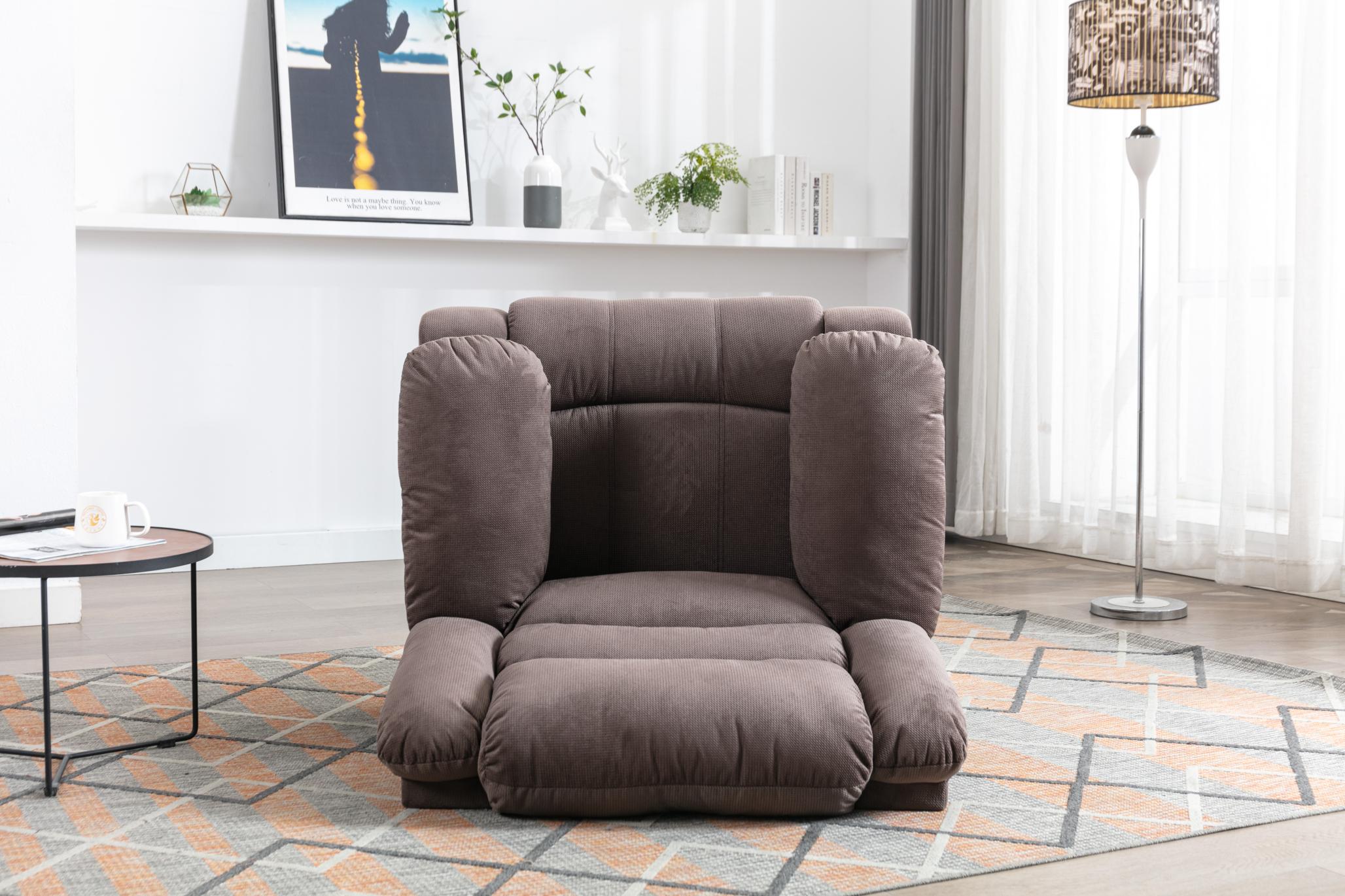 Classic Electric Recliner With Soft Cushion And Back, Small Sofa With Comfortable Armchair