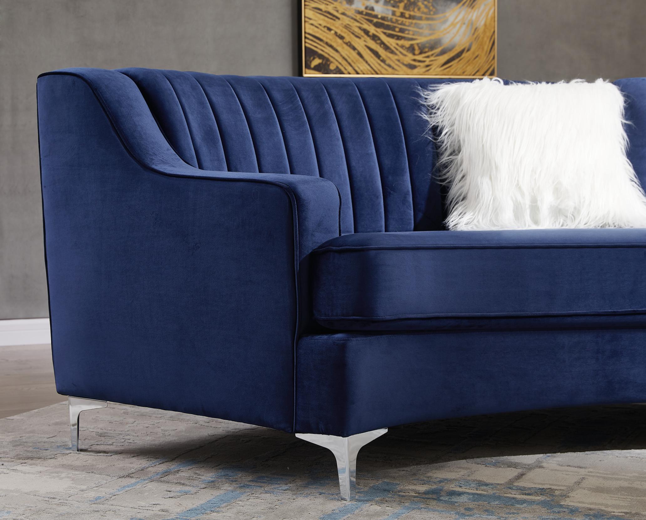 Velvet Curved Oversize Sofa For Living Room