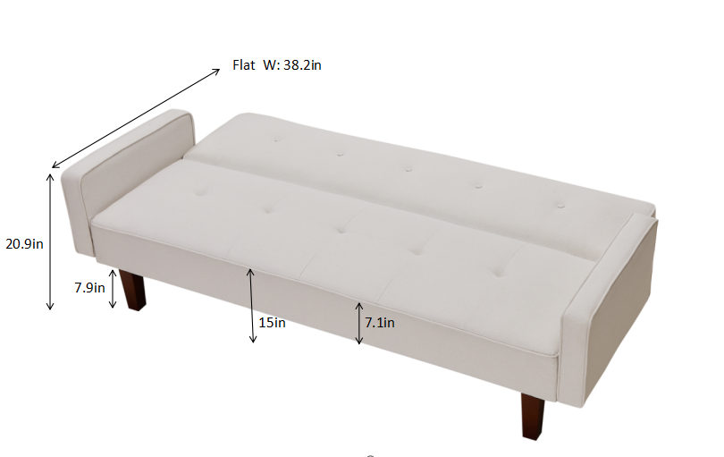 Solid Color Manufacture Sofa Bed Simple Combination Living Room Adjustable Couch